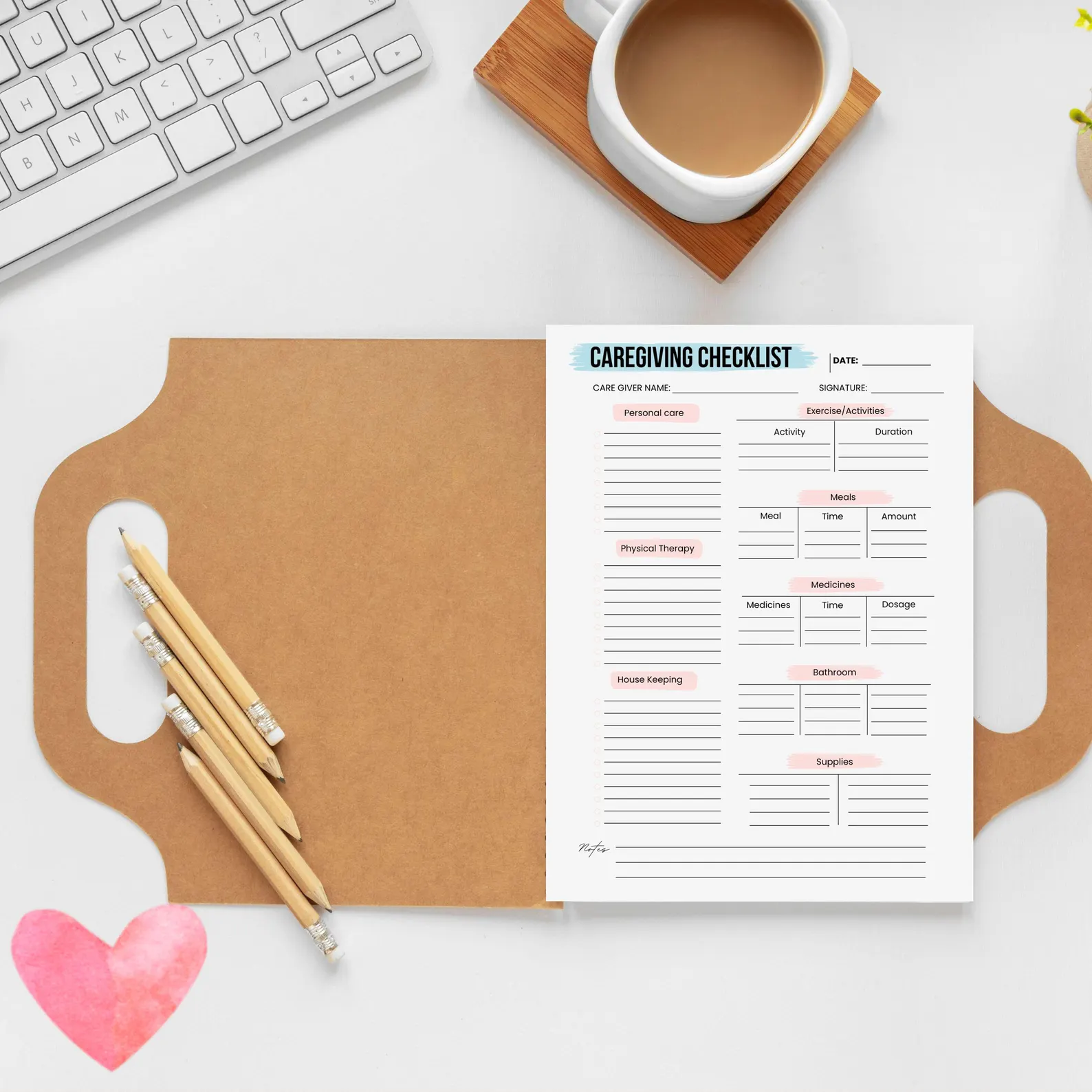 Caregiver Planner | Caregiver Checklist | Home Health Care - Image 5