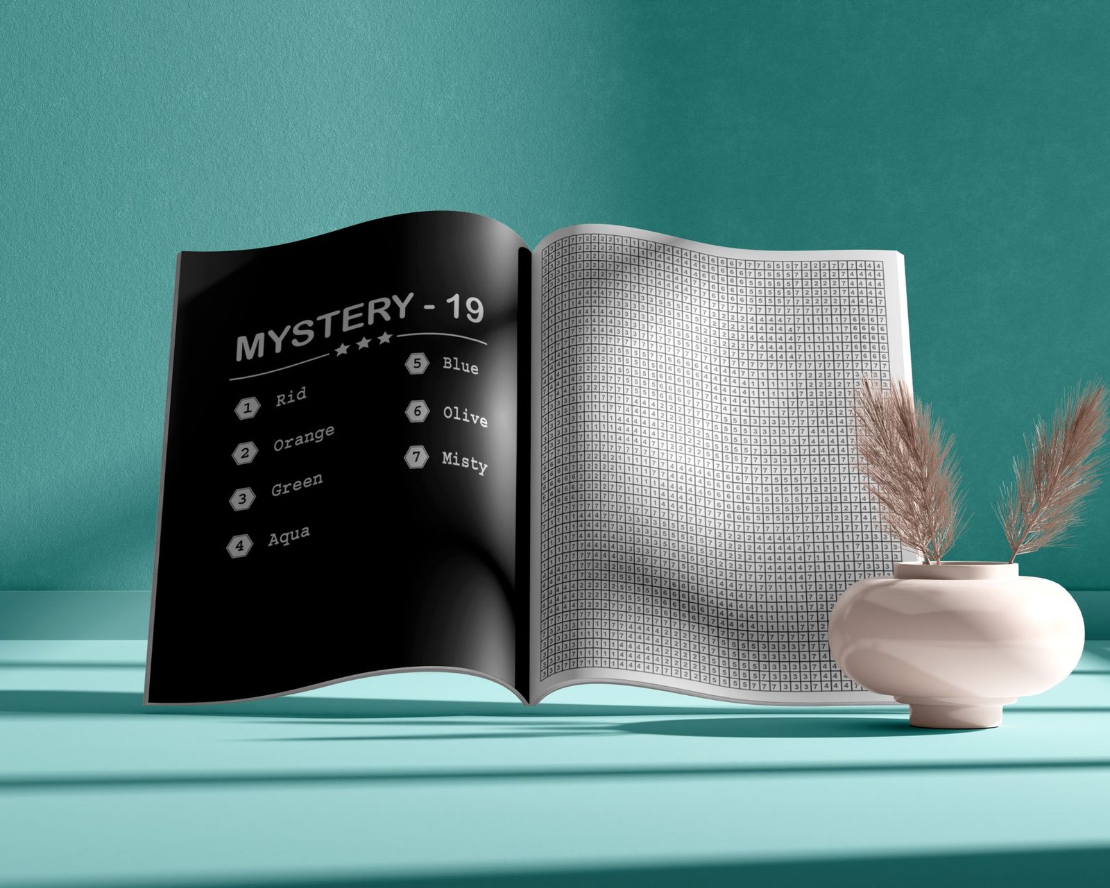 Mystery Mosaic Color by Number Book for Adults – Flowers & Patterns | Relaxing Coloring Book | Hidden Image Puzzle | Color by Numbers Art Gift - Image 6