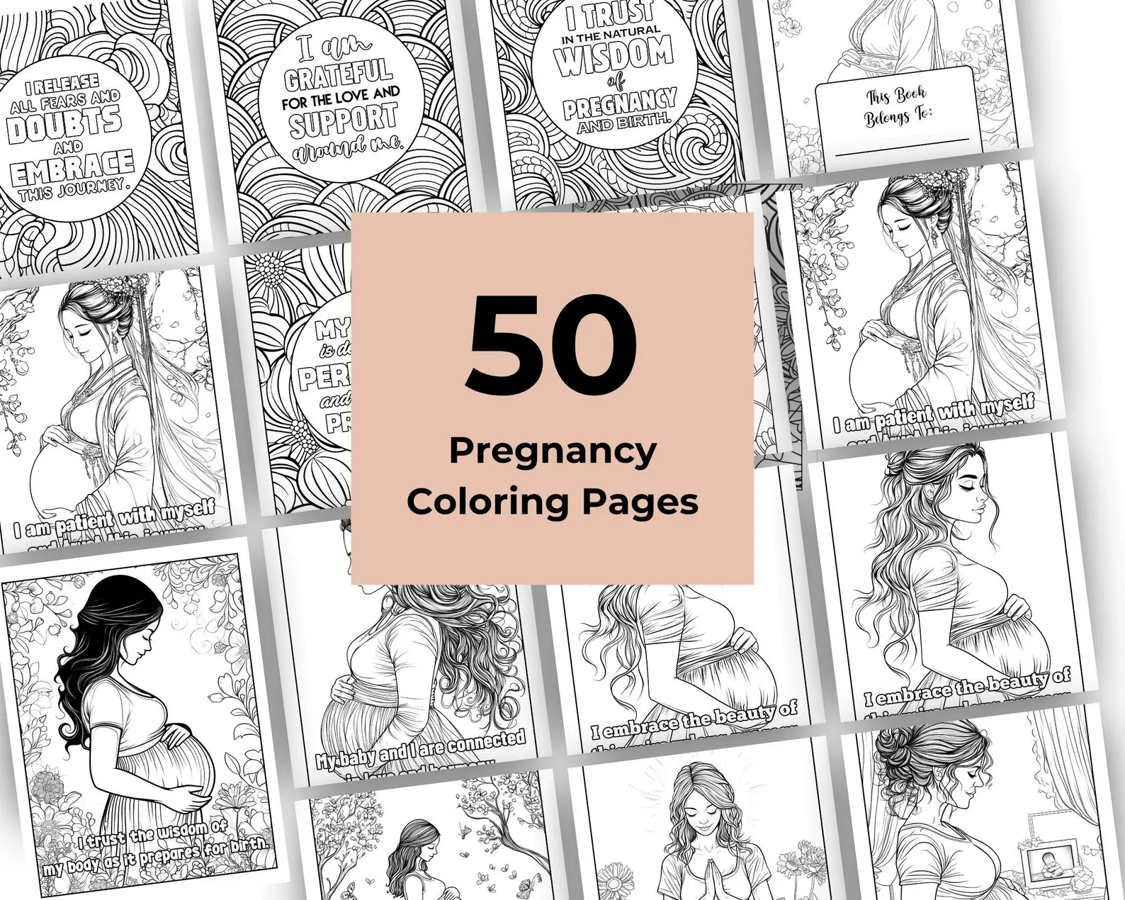 Comprehensive Digital Pregnancy Planner Bundle: Printable Checklists, Trackers, and New Mom Essentials - Image 3