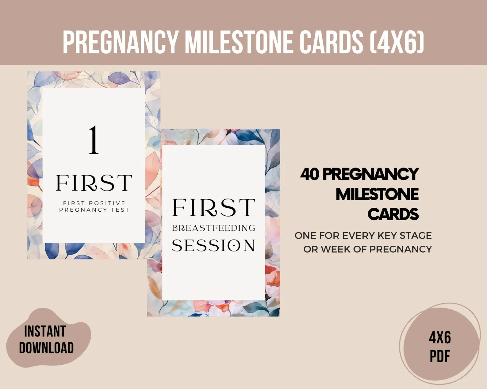 Comprehensive Digital Pregnancy Planner Bundle: Printable Checklists, Trackers, and New Mom Essentials - Image 5